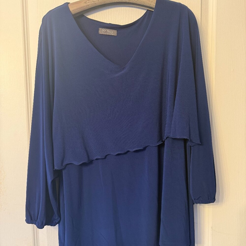 Blue Two Tiered Top